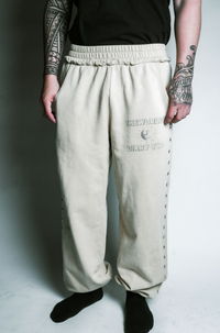 CREAM FRENCH TERRY SWEATPANTS