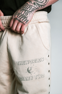 CREAM FRENCH TERRY SWEATPANTS